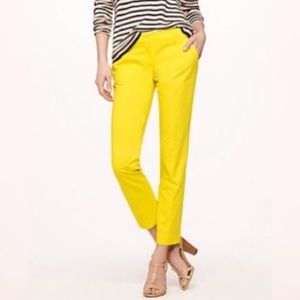 J. Crew Cafe Capri Yellow Size 6 Tall